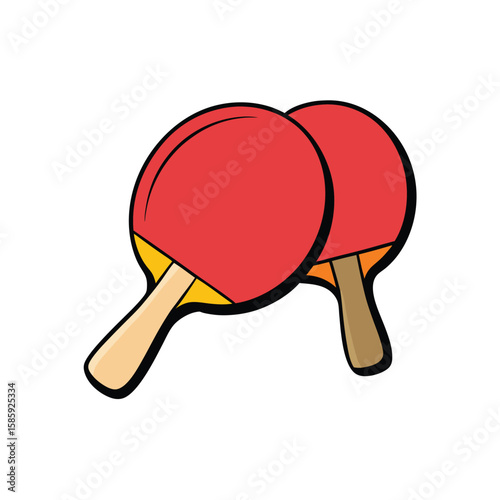 ping pong paddle vector art
