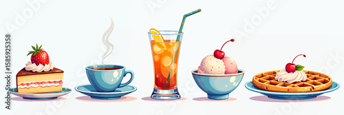 Sweet Indulgence: Summer Treats from Cake to Iced Tea