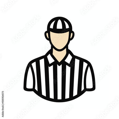 referee with helmet
