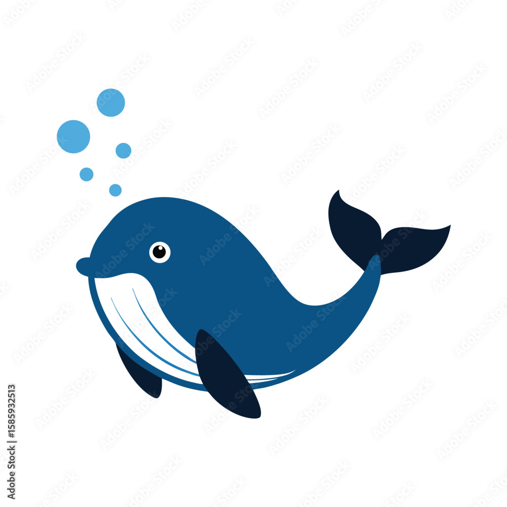 Obraz premium vector illustration of a dolphin