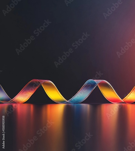 Colorful Abstract Ribbon Design