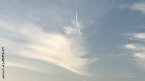 Clear blue sky and white clouds