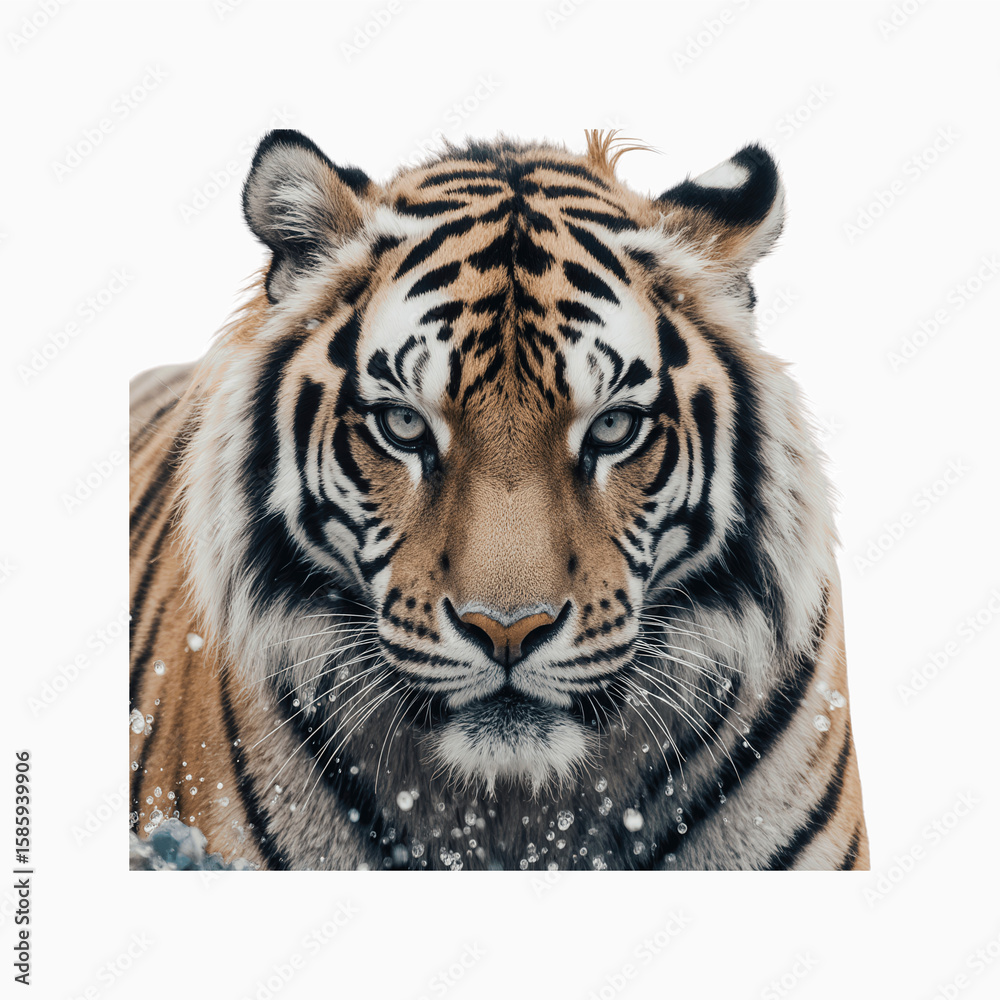 Fototapeta premium Majestic Siberian Tiger Close-Up