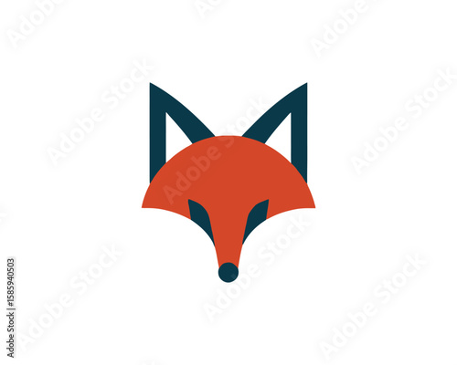 Free Download Geometric fox head logo illustration geometric - GFXLoad