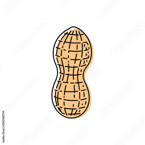 A delicious peanut illustration perfect for food and health related designs