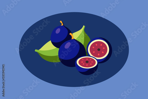 vector illustration of an apple