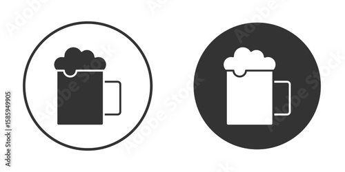 Photos Beer icon flat pictogram for web