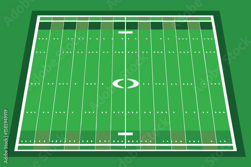 A vibrant green grass soccer field ready for an exciting game with white lines and a clear goal