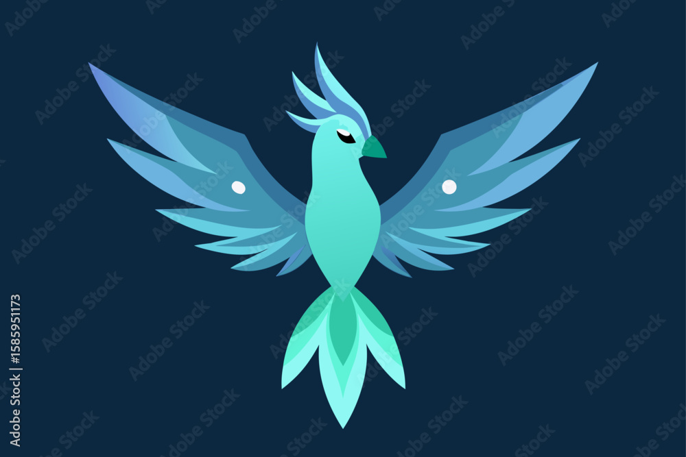Fototapeta premium vector illustration of a bird