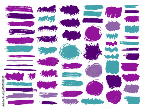 Oil grunge brushstroke mega batch. Freehand inkblot streak bright shapes. Blob spot sale sticker stamp group. Daub ink blots design.