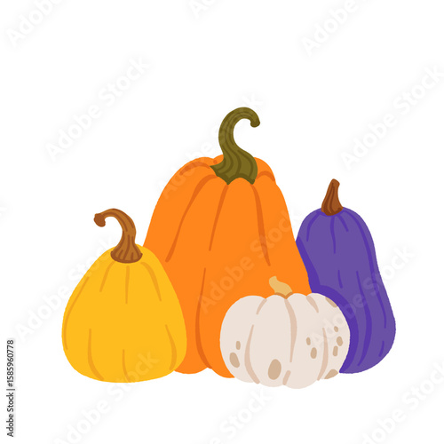 Halloween capybara clipart set with cute animals dressed as ghost, witch, mummy, pumpkin and candle. Funny spooky bara illustration with pumpkins, candles, stars and magic Halloween vibes.