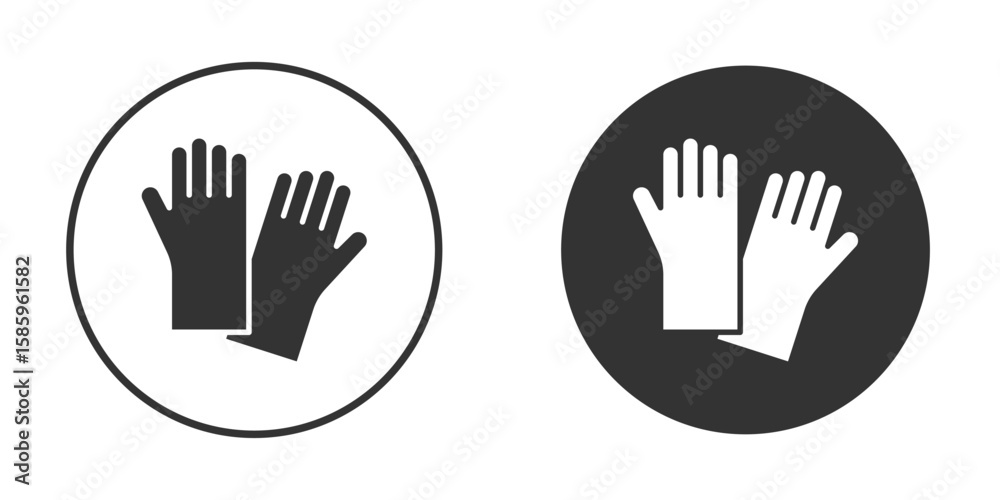 Fotografía Gloves icon flat pictogram for web