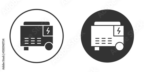 Fotografie Generator icon flat pictogram for web