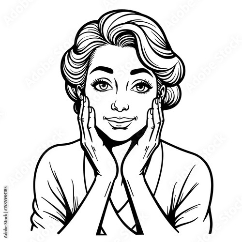 Senior woman moisturizing hands, skincare routine for healthy skin
