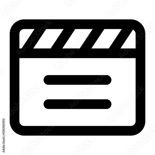 action clapper icon for illustration