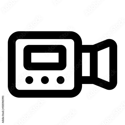 camera movie icon for illustration