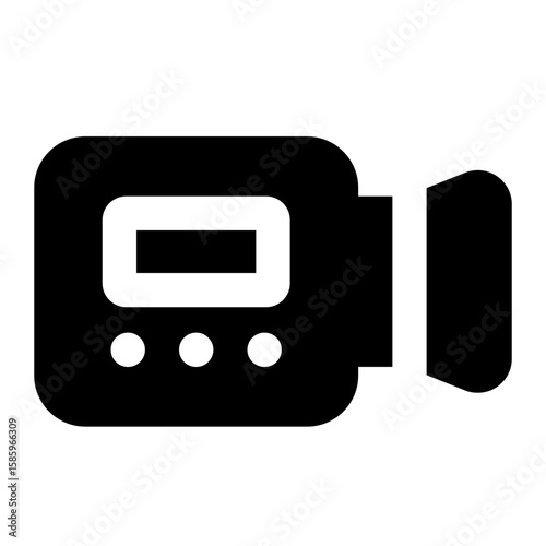 camera movie icon for illustration