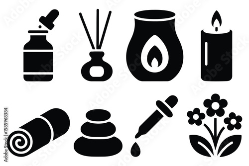 Spa wellness objects relaxation aromatherapy