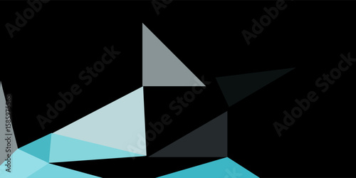 Light BLUE vector polygon abstract layout. Brand new colorful illustration in with gradient. Template for your brand book.