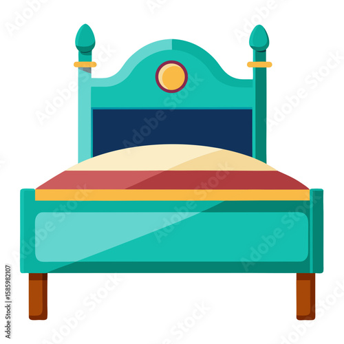 bed with pillows