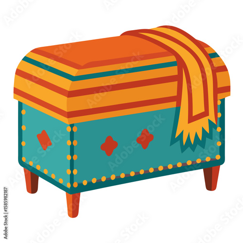 treasure chest vector illustration