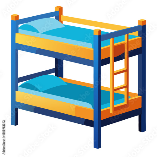 illustration of a bed