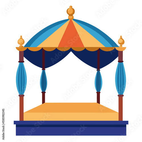 tent on a white background