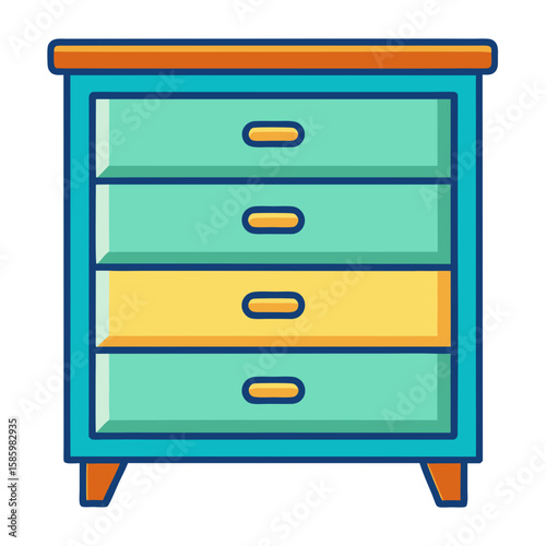 wooden cabinet with drawers