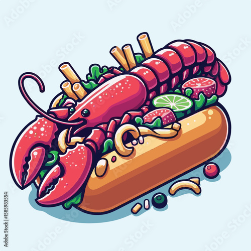 food, lobster, roll, seafood, bun, bread, delicious, restaurant, sandwich, lobster roll, meal, lunch, dinner, new england, background, shellfish, fresh, butter, menu, eat, cuisine, maine, dish, meat, 