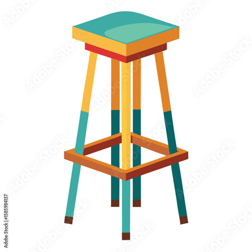 wooden chair isolated on white