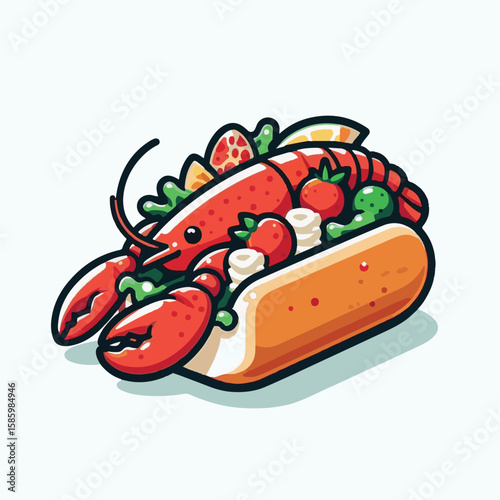food, lobster, roll, seafood, bun, bread, delicious, restaurant, sandwich, lobster roll, meal, lunch, dinner, new england, background, shellfish, fresh, butter, menu, eat, cuisine, maine, dish, meat, 