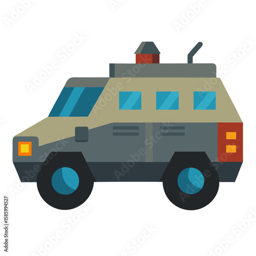 police car isolated