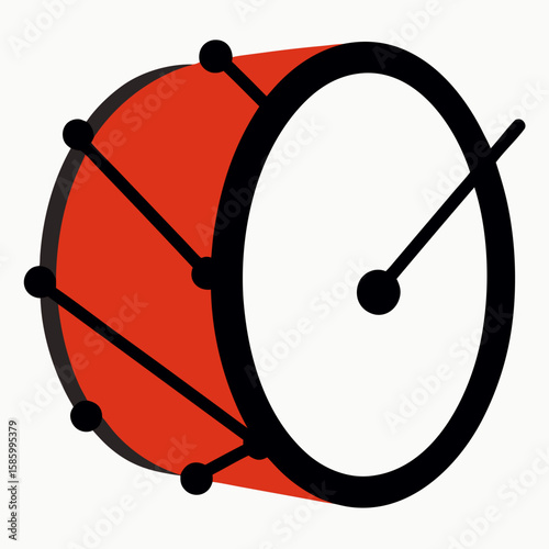 red alarm clock