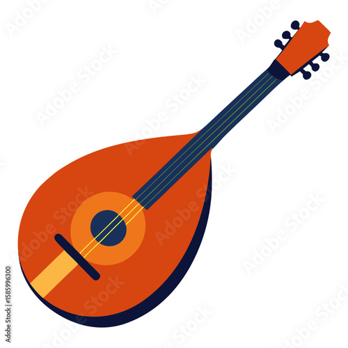 acoustic guitar vector illustration