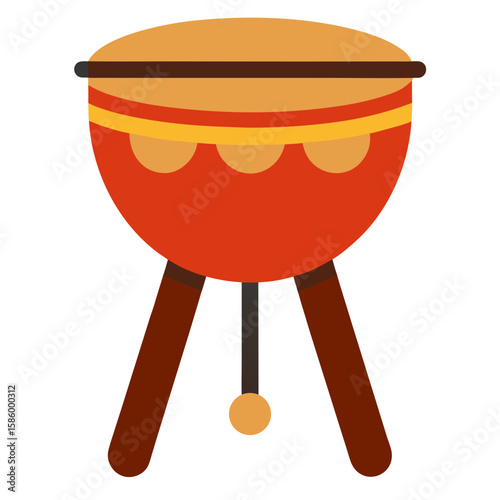 illustration of a pot on the fire