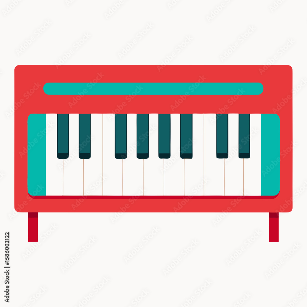 Fototapeta premium piano keys vector illustration