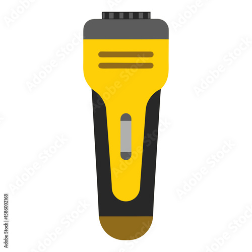Electric Hair Trimmer Grooming Tool Flat Vector Icon