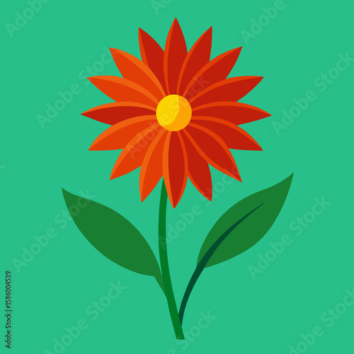 vector illustration of a sunflower