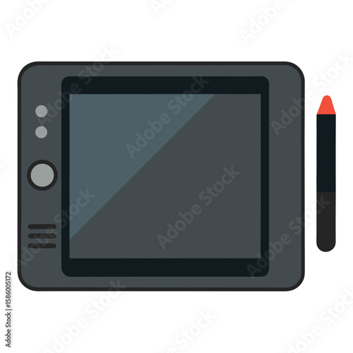 tablet pc with blank screen