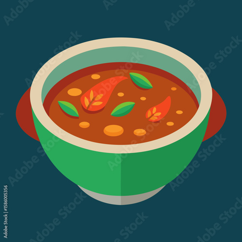 vegetable soup in a bowl