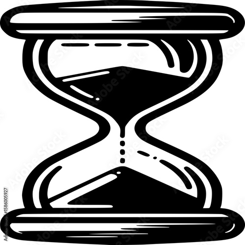 Hourglass: A timeless hourglass, symbolizing the passage of time, with a classic design.