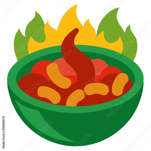 vector illustration of an apple pie