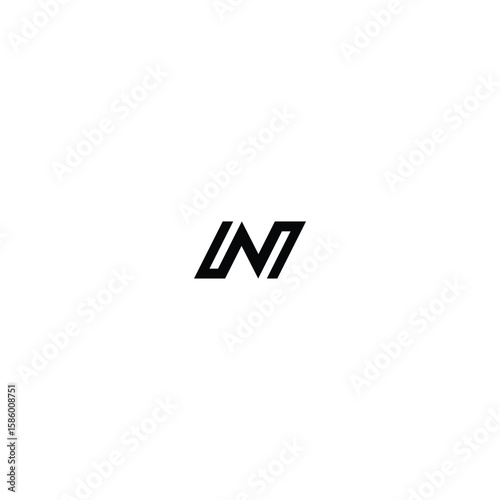 Free Download Letter N or NN Monogram with white background.  - GFXLoad