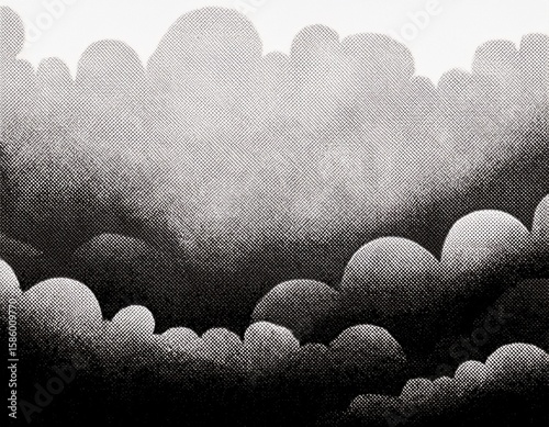 cloud texture halftone with black and white gradient grunge texture for blend effect multiply and overlay paper textured background high resolution