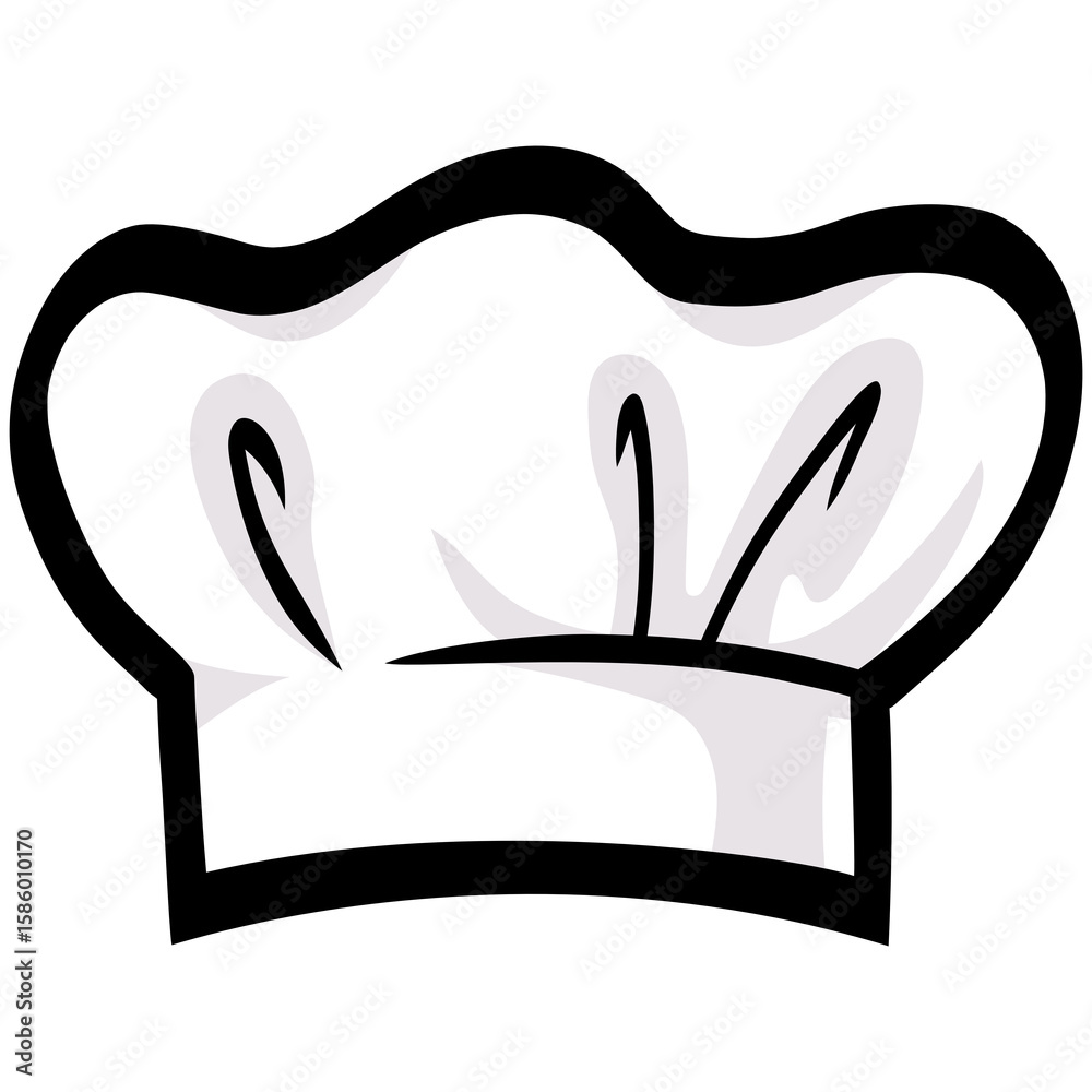 Chef Hat Cartoon Illustration Drawing Art Icon Chef Hat Cartoon Illustration Drawing Art Icon