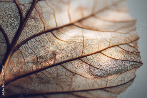 Delicate autumn leaf macro nature scene close-up photography natural environment artistic perspective translucent texture