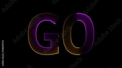 go sign on white background. flat style. green go sign for your web site design, logo, app, UI. go traffic symbol.