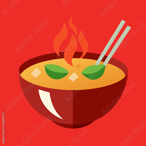 illustration of a bowl of soup