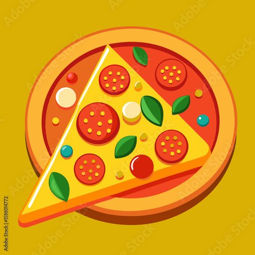 pizza vector illustration
