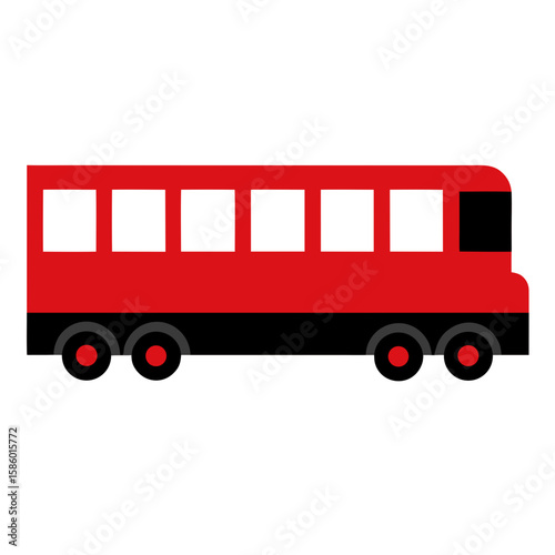 bus icon isolated on white background